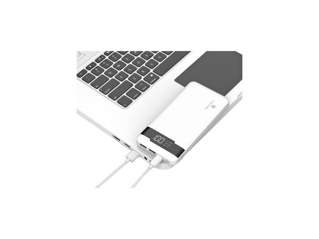 VIKING POWER BANK PN-961PD QC3.0 10000mAh, QUICK CHARGE 3.0, Čierna 