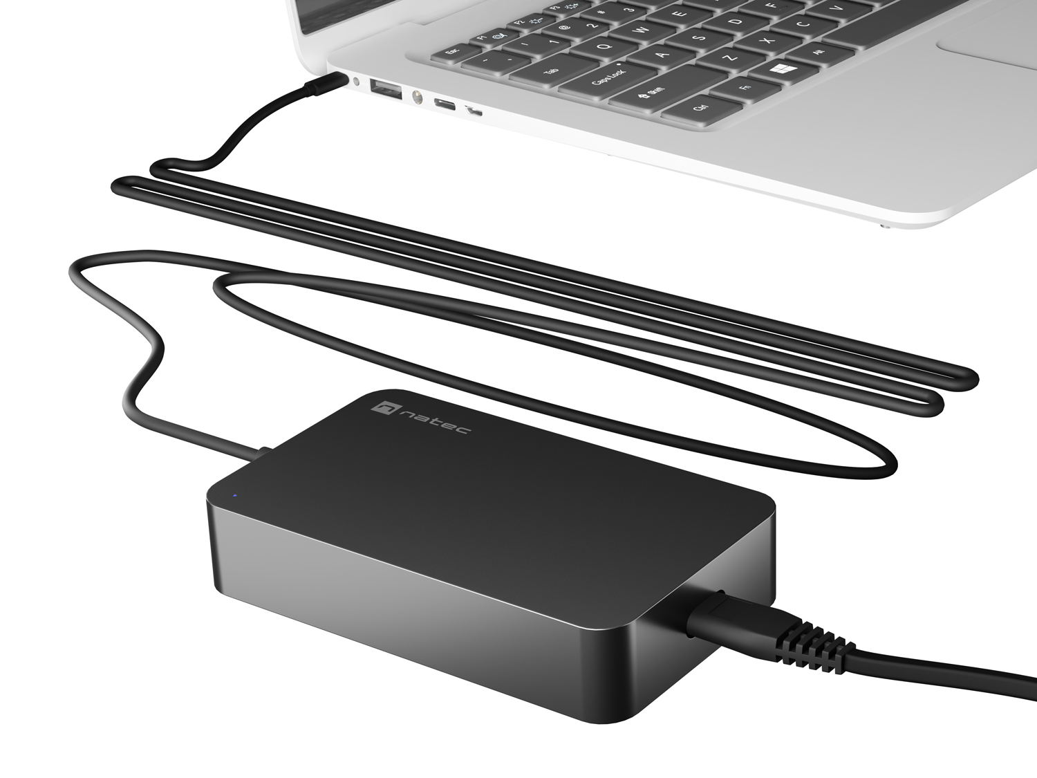 Nabíječka Natec GRAYLING 90W USB-C pro notebooky, tablety, smartphony 