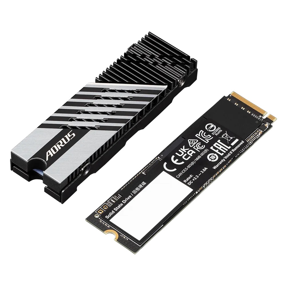 Gigabyte AORUS Gen4 7300/ 2TB/ SSD/ M.2 NVMe/ Čierna/ Heatsink/ 5R