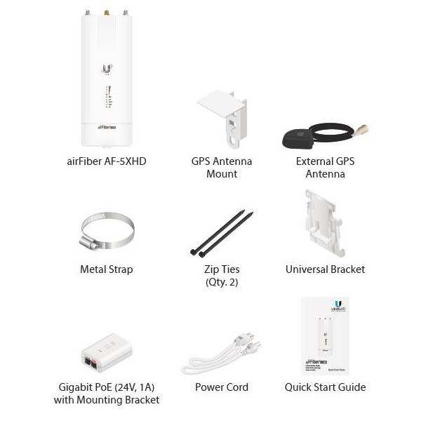 UBNT airFiber AF-5XHD [1Gbps+,  4.8-6.2GHz,  Backhaul] cena za kus 