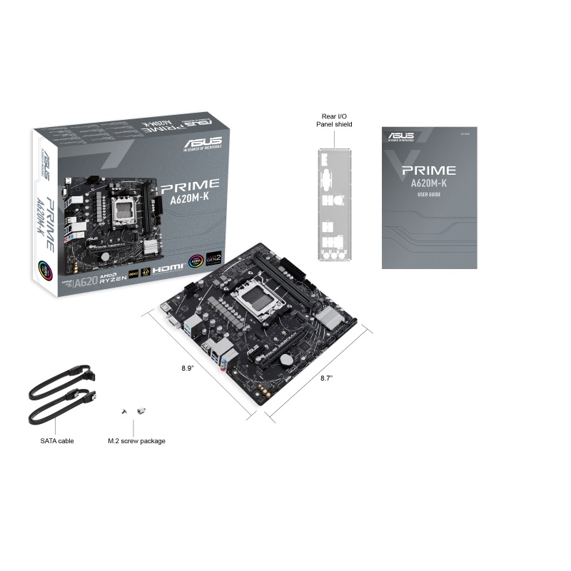 ASUS PRIME A620M-K/ AM5/ mATX 