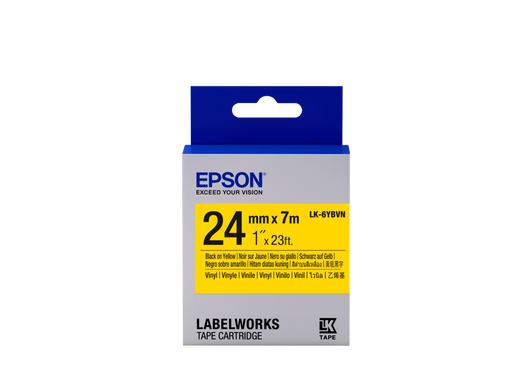 Epson Tape Cartridge LK-6YBVN Vinyl, Black/ Yellow 24 mm / 7m