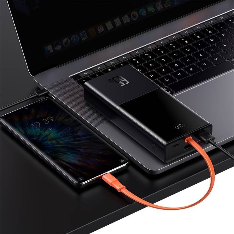 Baseus PPJL000001 Elf Digital Display Powerbanka 20000mAh 65W Black 