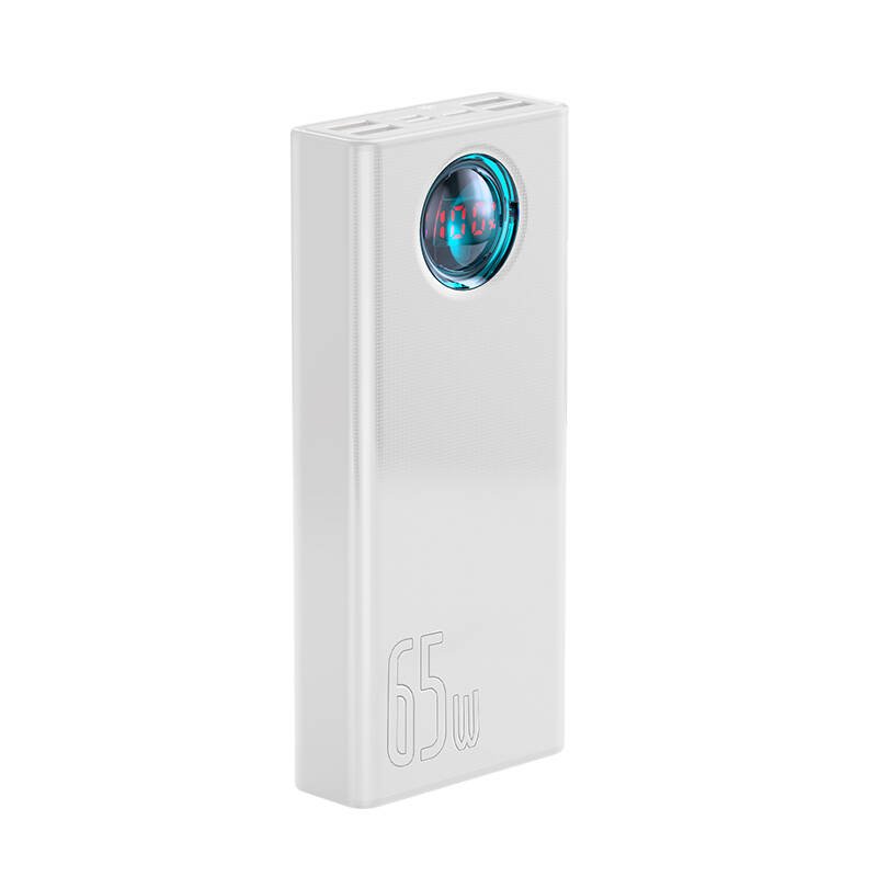 Baseus PPLG000102 Amblight Digital Display Powerbanka 30000mAh 65W White 