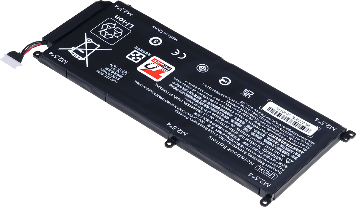 Batéria T6 Power HP Envy 15-ae000, 15-ae100 séria, 4800mAh, 55Wh, 3cell, Li-pol 