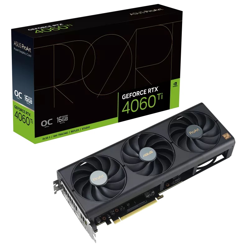 ASUS PROART RTX4060TI OC 16GB/128-bit GDDR6 HDMI 3xDP 