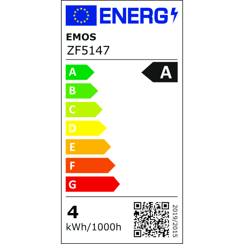 LED žiarovka A60/ E27/ 3, 8W/ 60W/ 806lm/ teplá biela 