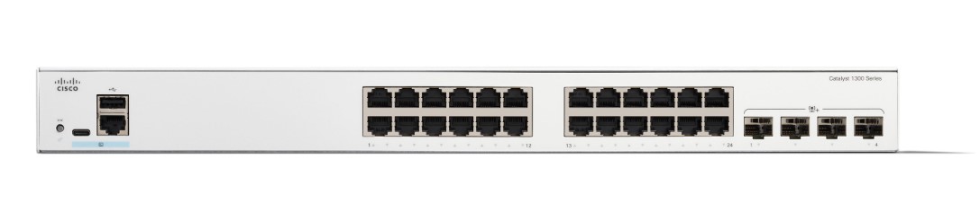 Catalyst 1300 24-port GE, PoE, 4x1G SFP