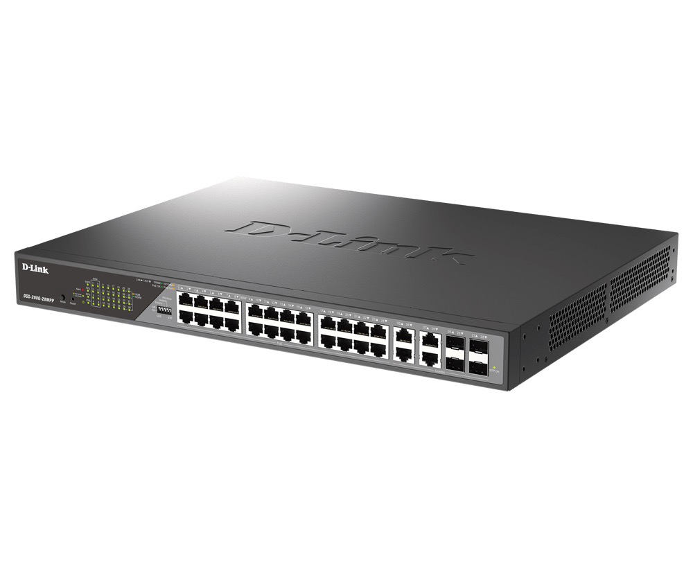 D-Link DSS-200G-28MPP/ E 28-Port Gigabit Ethernet PoE++ Surveillance Switches 