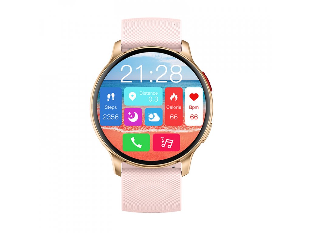 CARNEO Heiloo HR+ 2nd Gen/ Gold/ Šport Band/ Pink 