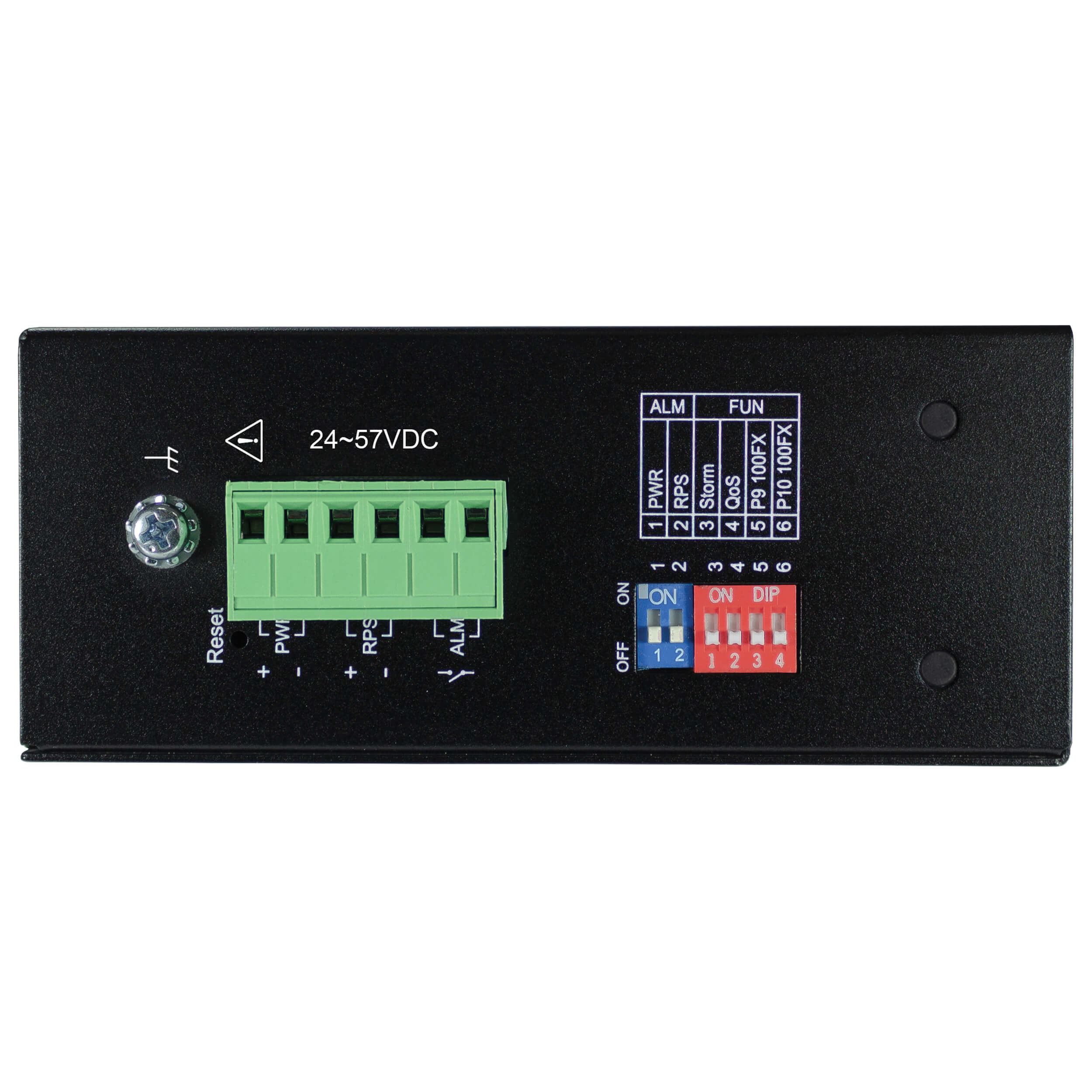 Tripplite Prepínač 8xzdroj Unmanaged Ethernet Switch, 10/ 100/ 1000Mb/ s, 2GbE SFP, PoE+30W, -40°+75°C, DIN 