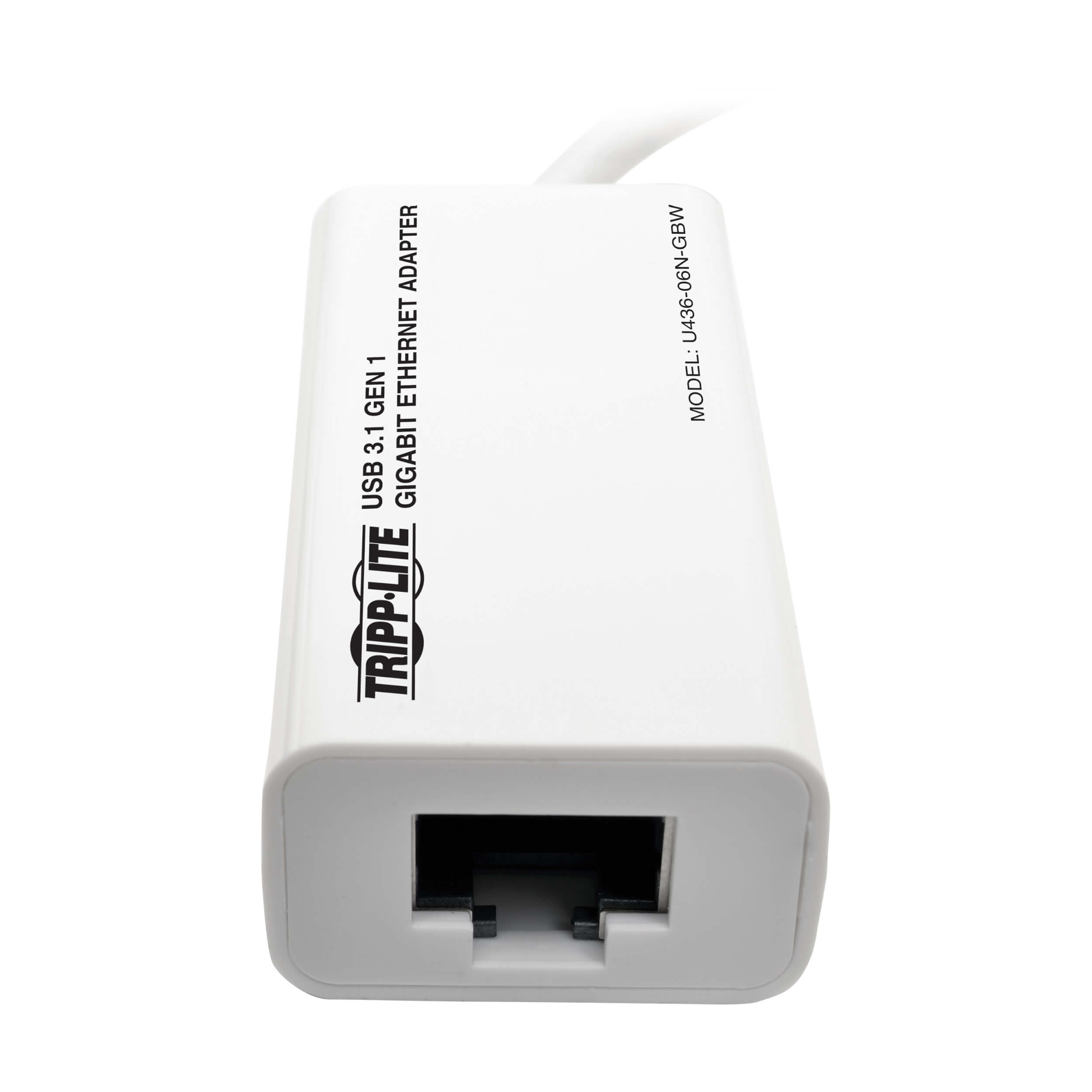 Tripplite Adaptér USB-C / Gigabit Network Adapter, Thunderbolt 3 kompatibilný, biela 