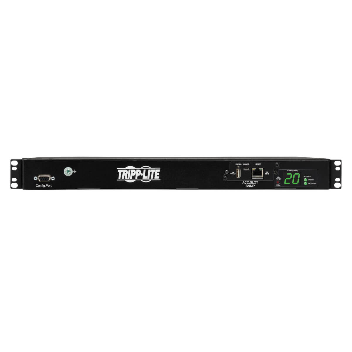 Tripplite PDU spínaná, ATS, 3.8kW, 200-240V, 1-fáz, Napájanie 2x C20, Výstup 8x C13 + 2x C19, 1U 