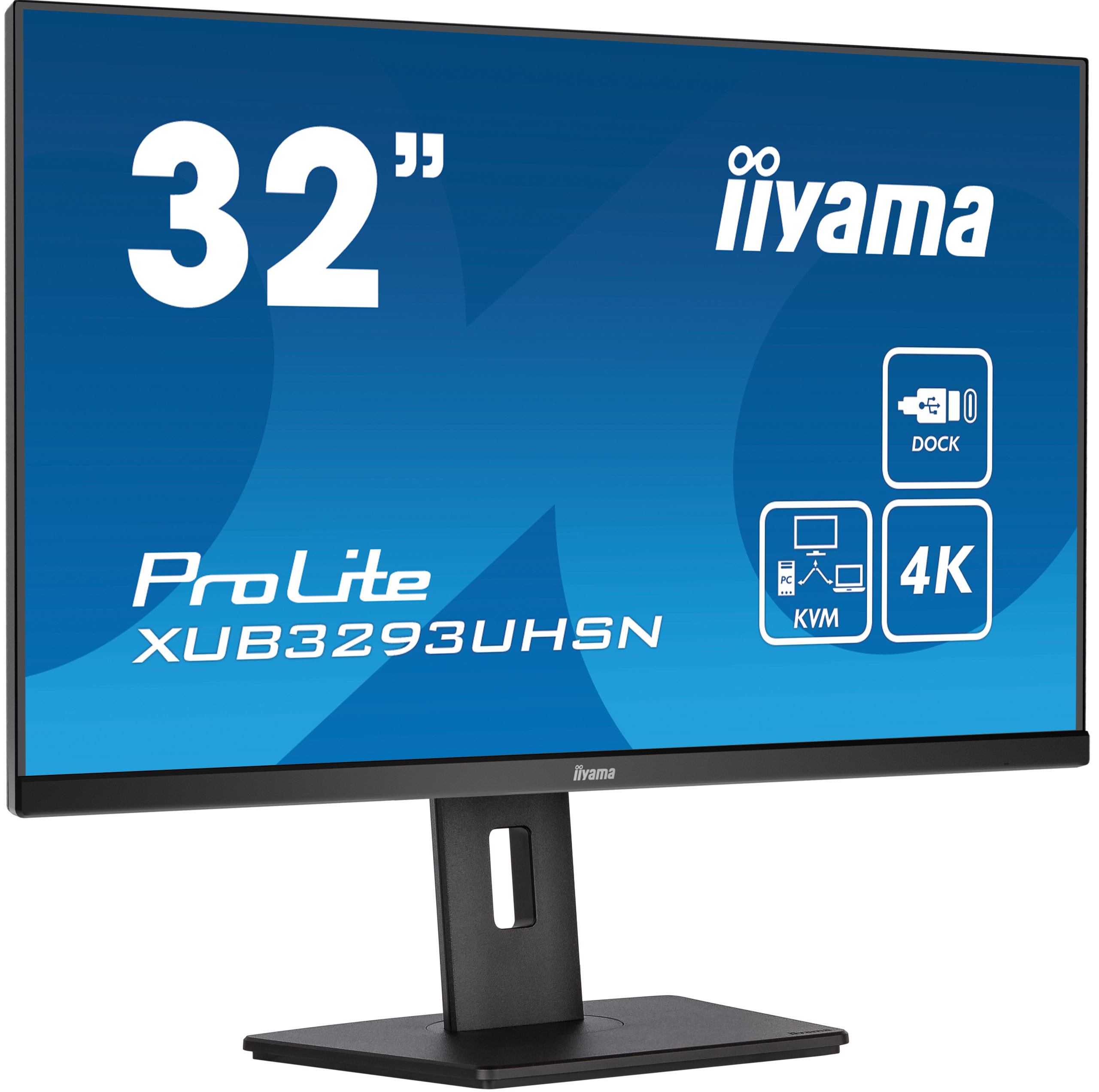 iiyama ProLite/ XUB3293UHSN-B5/ 31, 5"/ IPS/ 4K UHD/ 60Hz/ 4ms/ Black/ 3R 