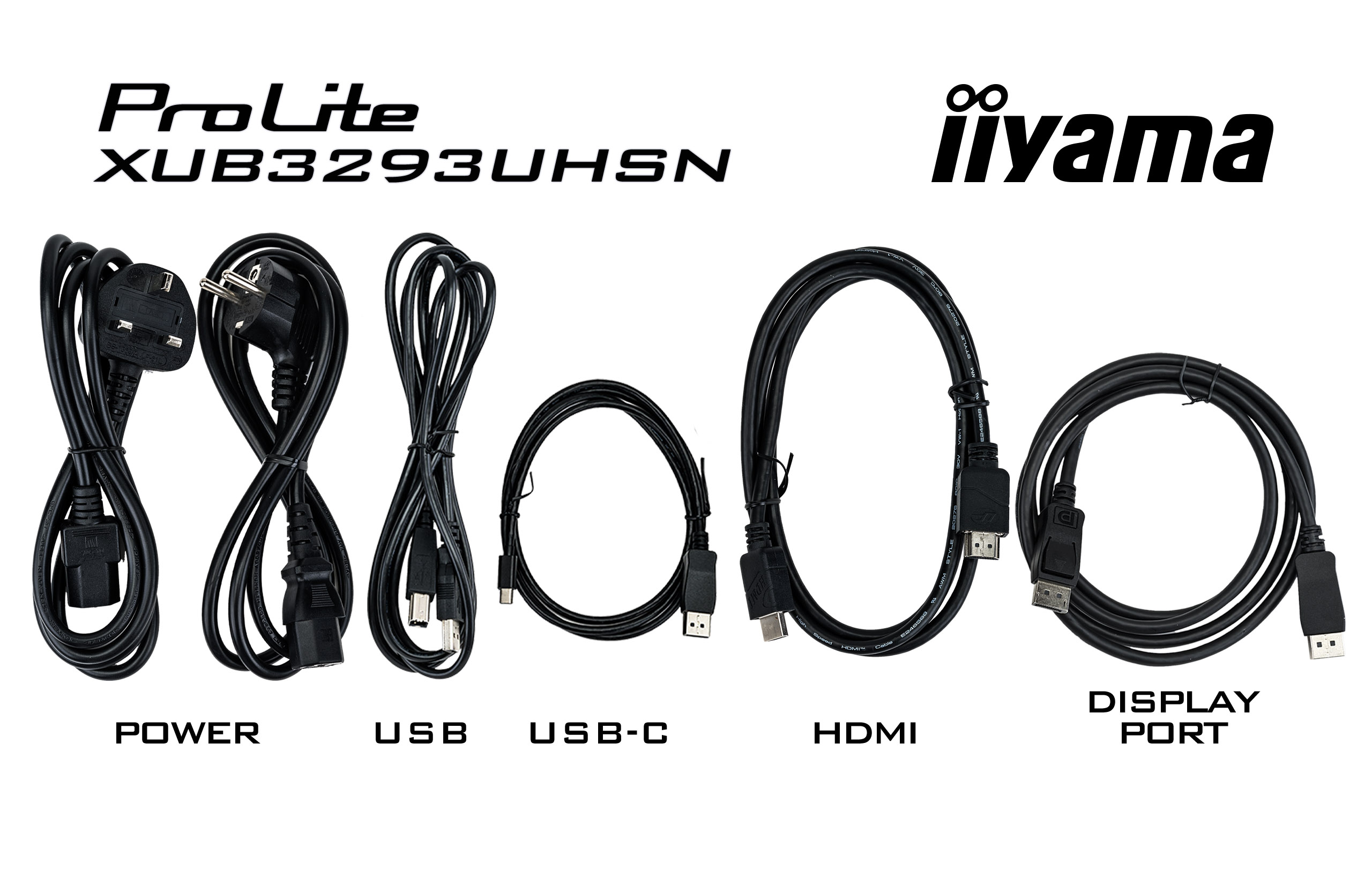 iiyama ProLite/ XUB3293UHSN-B5/ 31, 5"/ IPS/ 4K UHD/ 60Hz/ 4ms/ Black/ 3R 