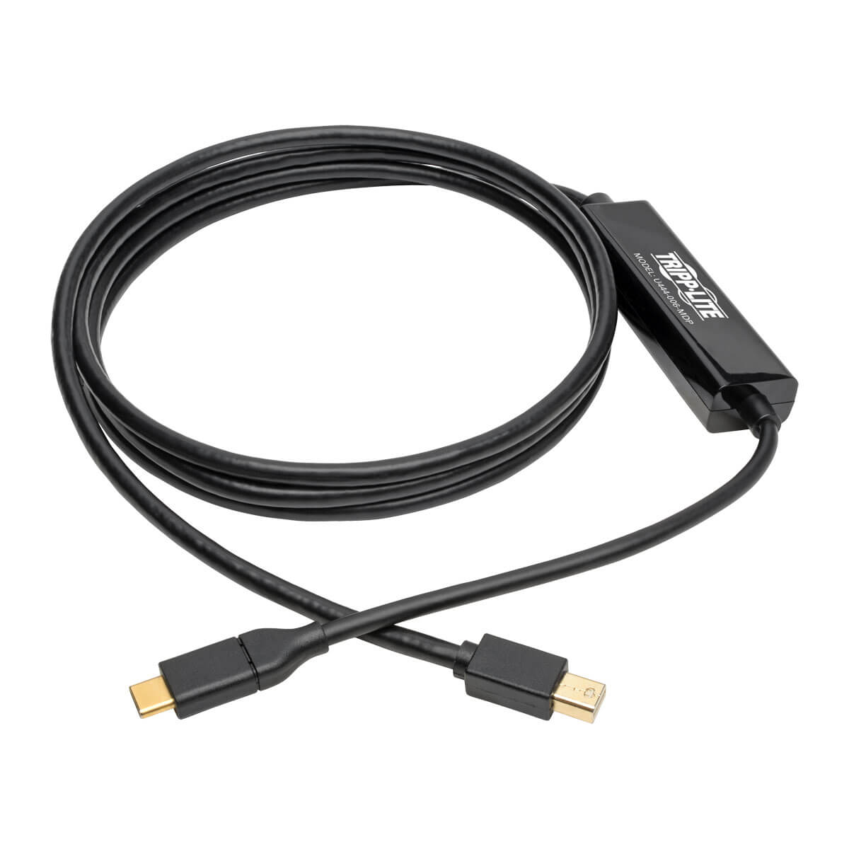Tripplite Adaptér USB-C/ Mini DisplayPort (Samec/ Samec), 4K 60Hz, čierna, 1.8m 
