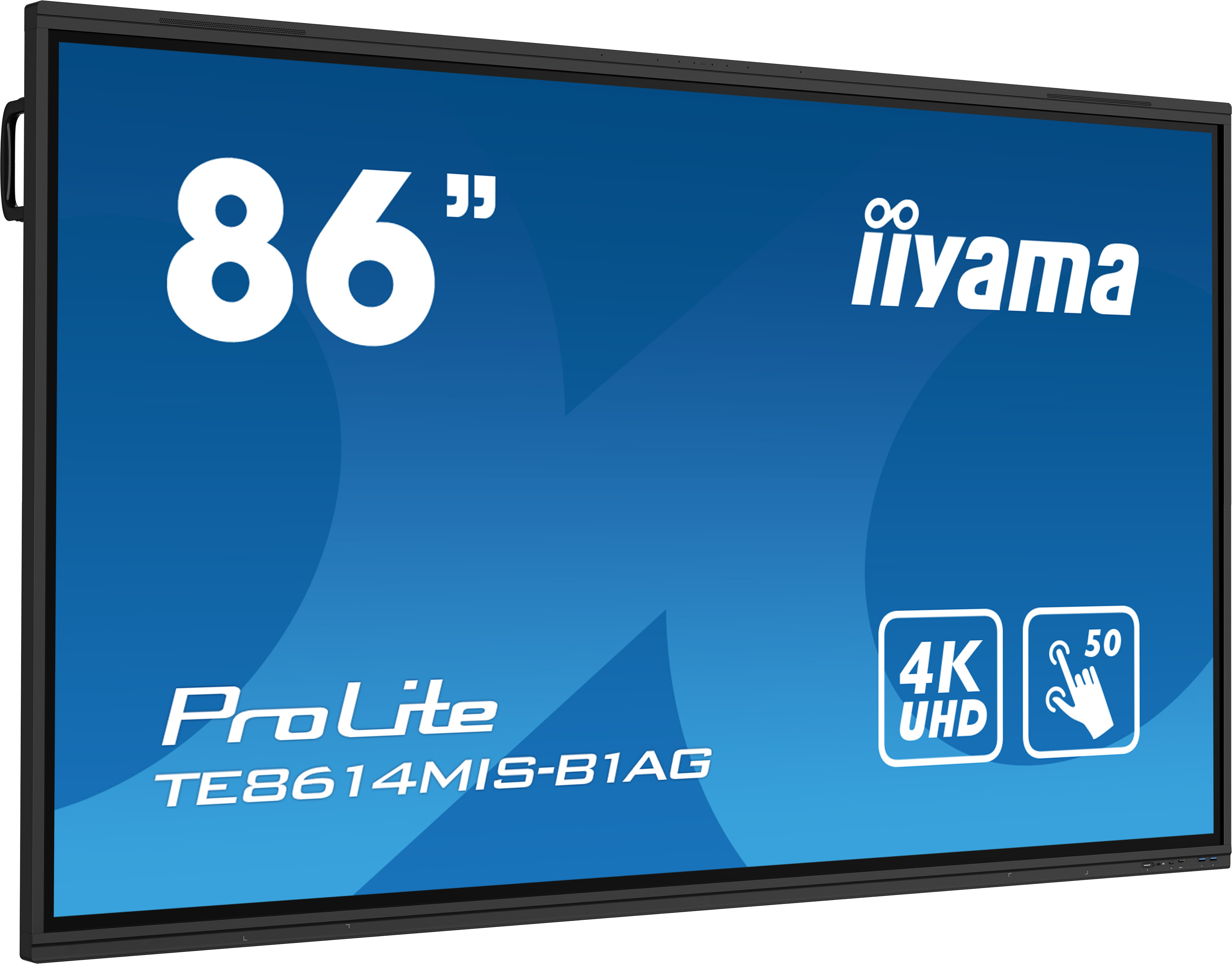 86" iiyama TE8614MIS-B1AG:VA, 4K, 50P, USB-C 