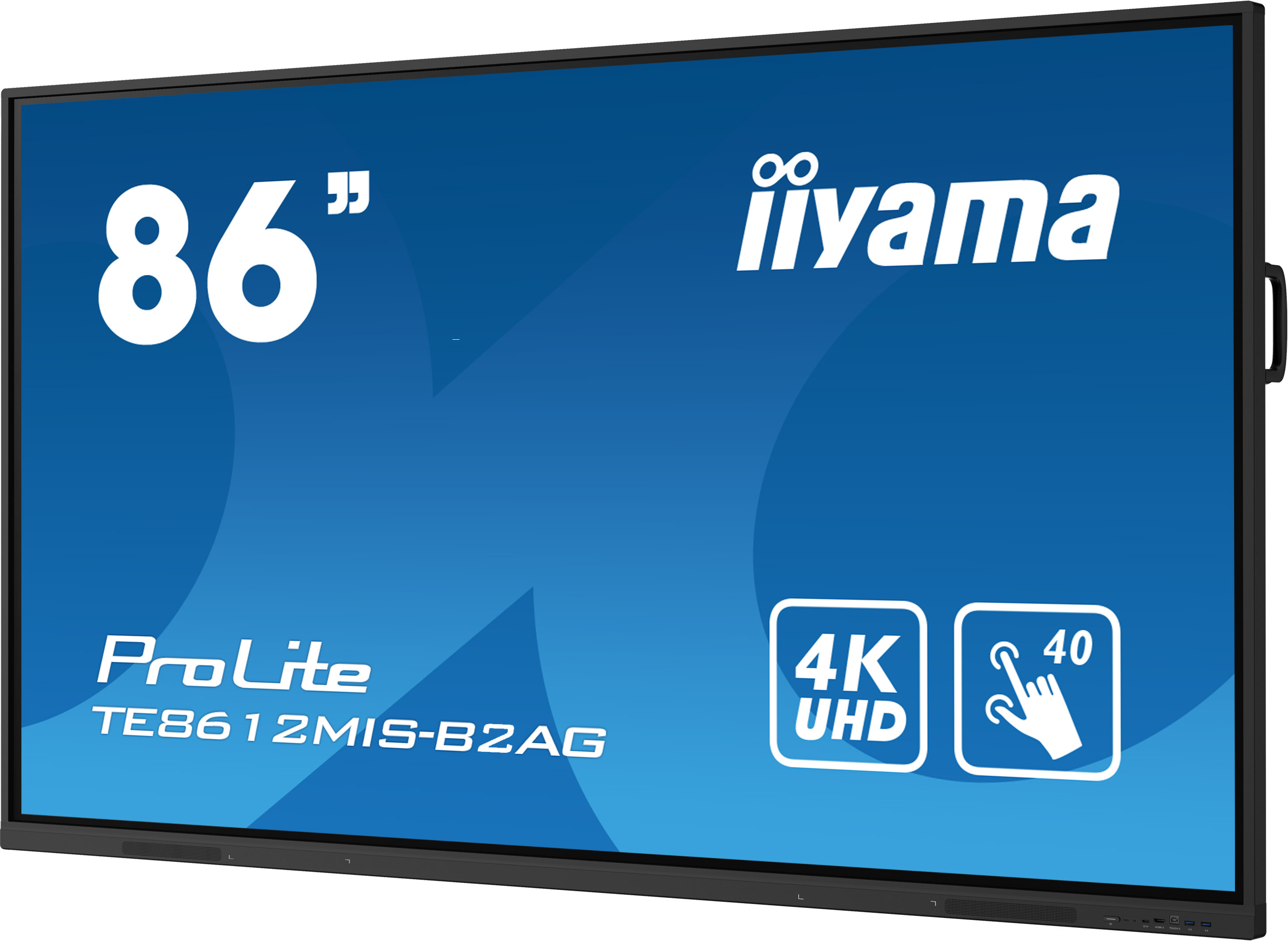 86" iiyama TE8612MIS-B2AG: VA, 4K, USB-C, 40P 