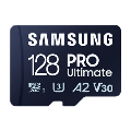 Samsung PRO Ultimate/ micro SDXC/ 128GB/ UHS-I U3 / Class 10/ + Adaptér/ Modrá