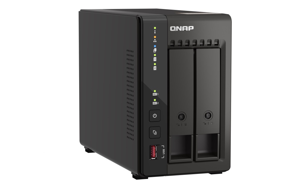 QNAP QVP-21C (4C/ CeleronJ6412/ 2, 6GHz/ 8GBRAM/ 2xSATA/ 2xM.2/ 2xUSB2.0/ 2xUSB3.2/ 2xHDMI/ 2x2, 5GbE) 