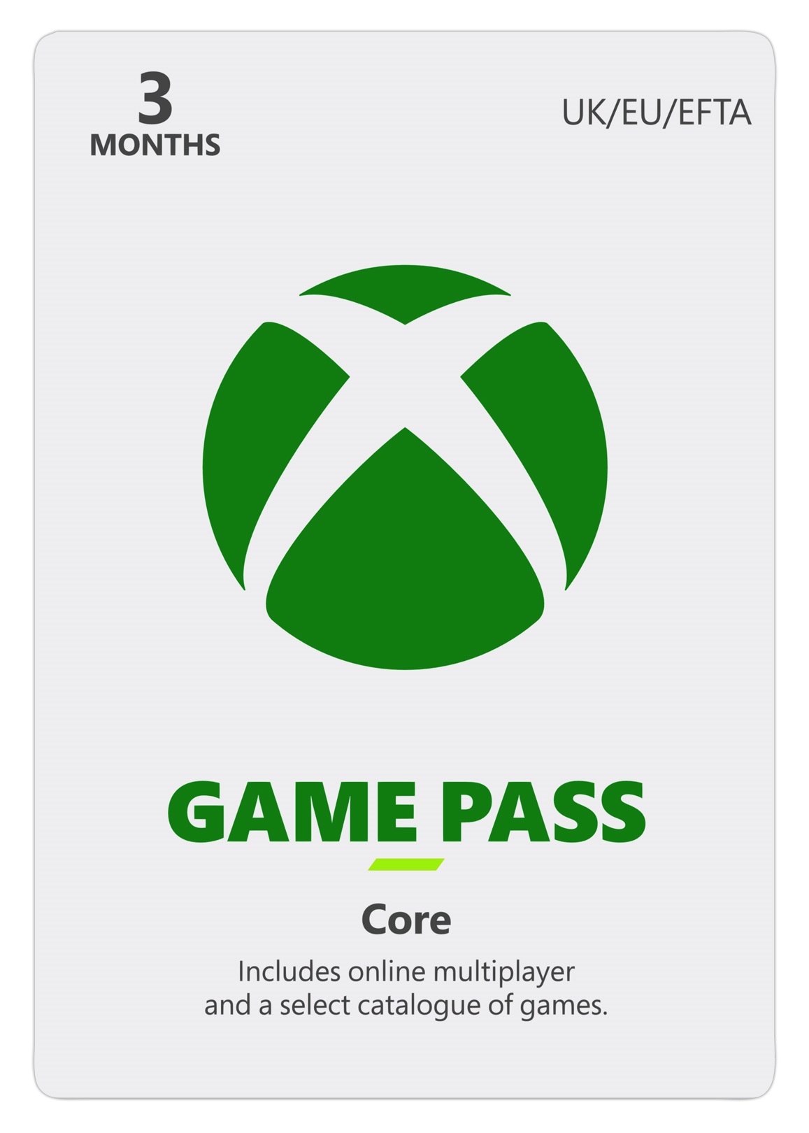 ESD XBOX - Game Pass Core - předplatné na 3 měsíce (EuroZone) 