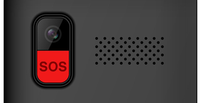 EVOLVEO EasyPhone XO, mobilní telefon pro seniory s nabíjecím stojánkem (černá barva) 