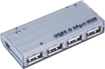 PremiumCord USB 2.0 HUB 4-portový s napájacím adaptérom 5V 2A