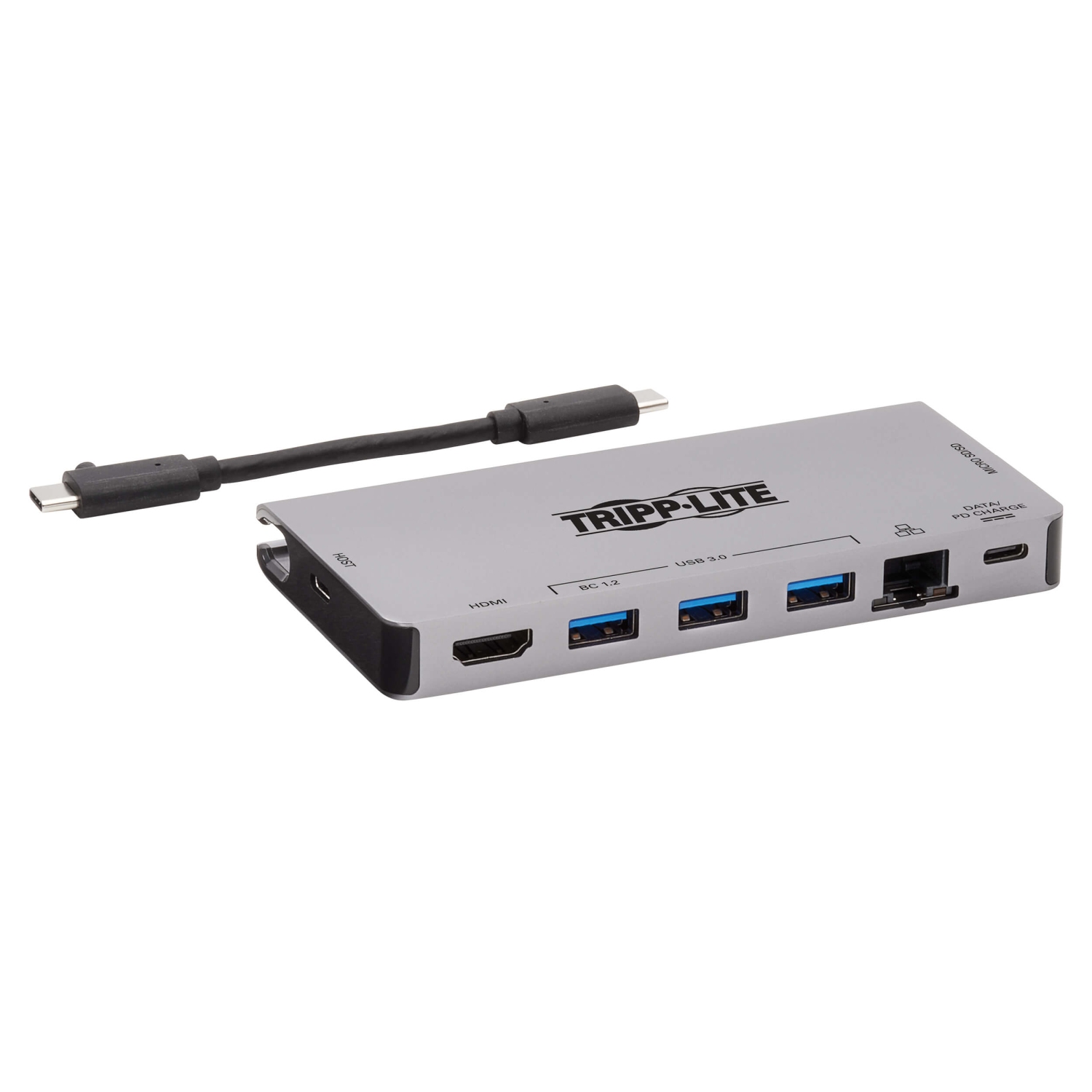 Tripplite Dokovacia stanica USB-C/ HDMI, USB 3.2Gen 1, USB-A, GbE, pamäť. karta, 100W nabíjanie odpoj.kábel 