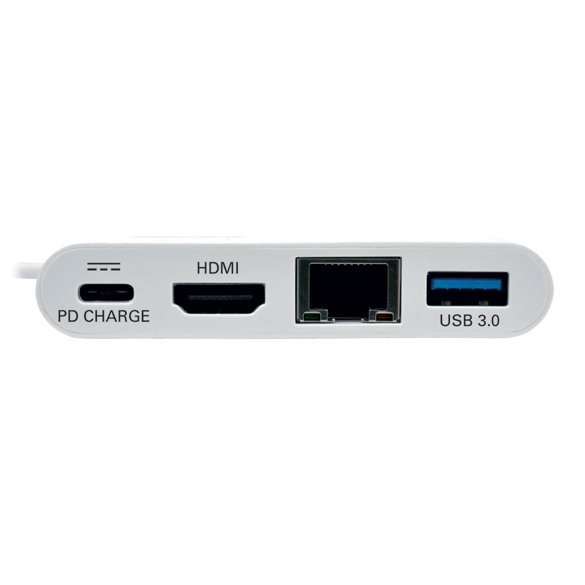 Tripplite Mini dokovacia stanica USB-C/ HDMI, USB 3.0, GbE, 60W nabíjanie, HDCP, biela 
