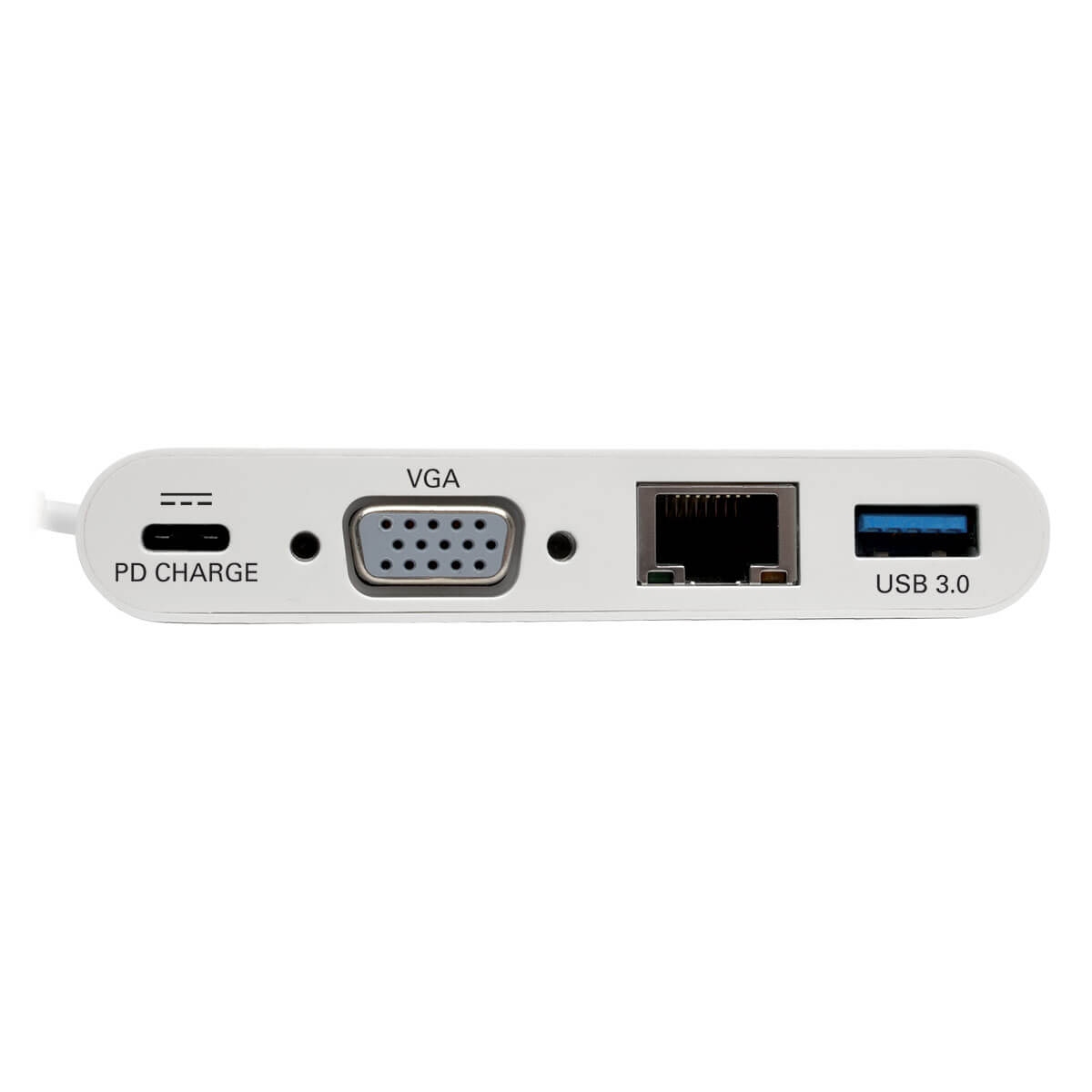 Tripplite Mini dokovací stanice USB-C / VGA,  USB-A, Gbe, nabíjení, bílá 
