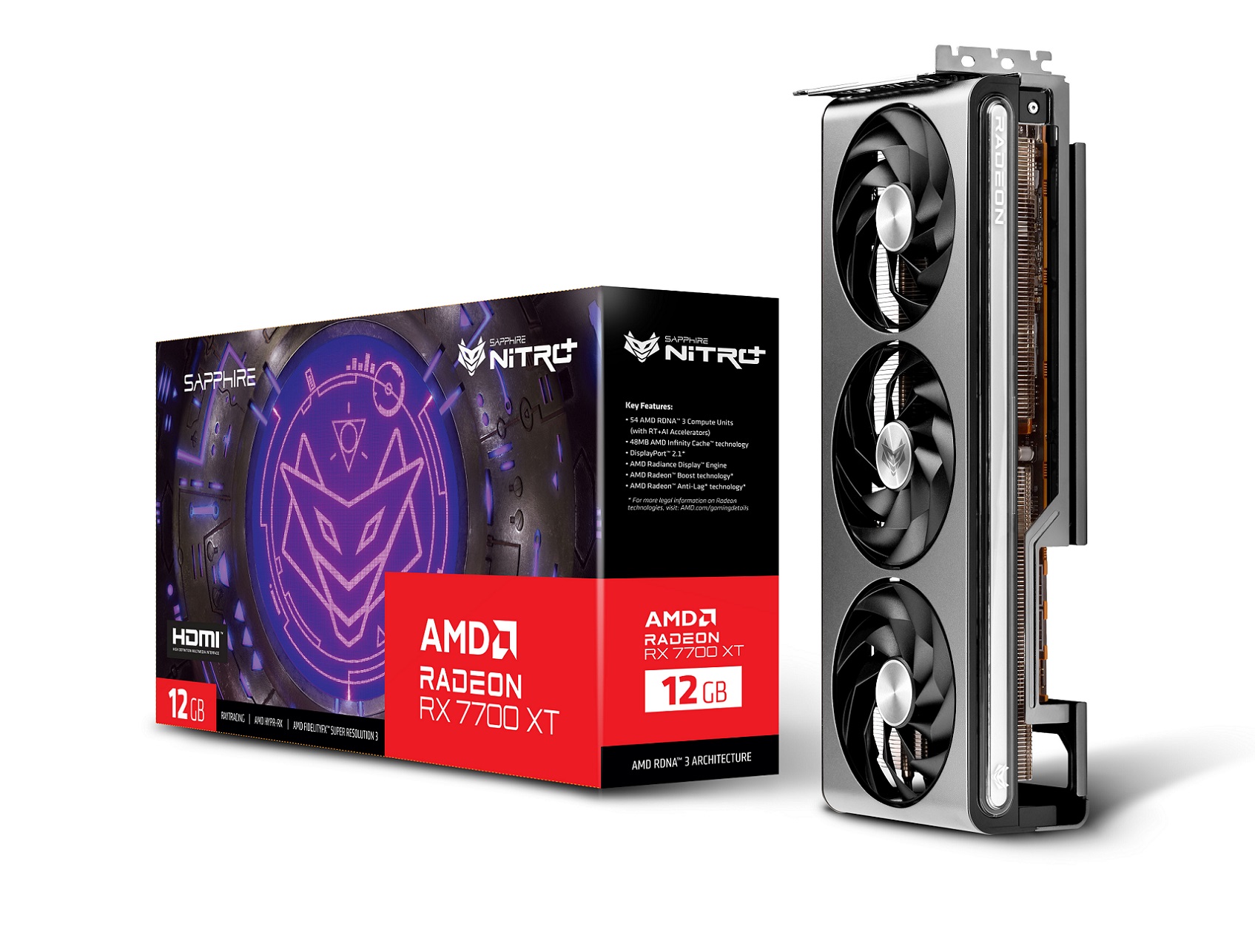 Sapphire NITRO+ Radeon RX 7700 XT/ 12GB/ GDDR6 