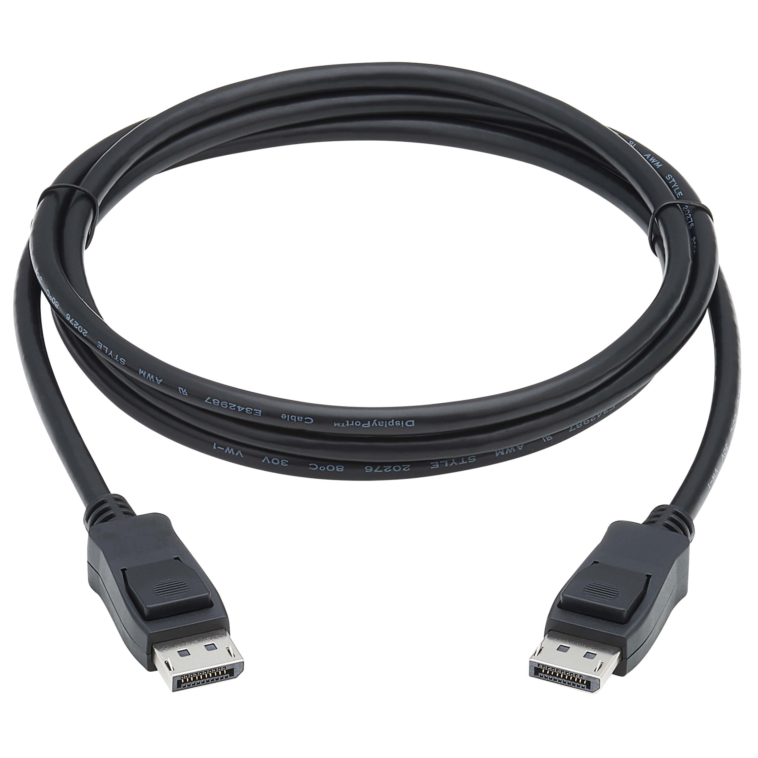 Tripplite Kabel DisplayPort 1.4 se západkou, UHD 8K, HDR, 4:2:0, HDCP2.2, (Samec/ Samec), černá, 1.83m 