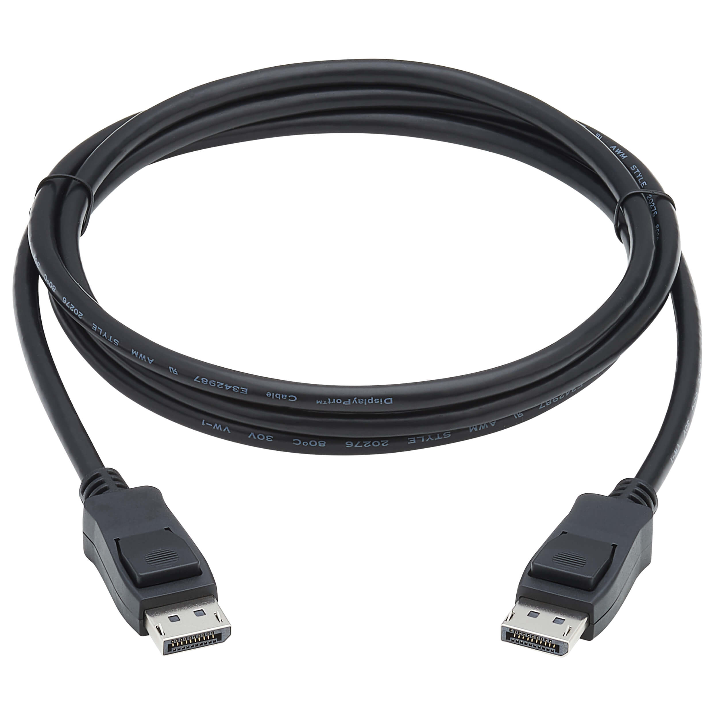 Tripplite Kábel DisplayPort 1.4 so západkou, UHD 8K, HDR, 4:2:0, HDCP2.2, (Samec/ Samec), čierna, 1.83m 