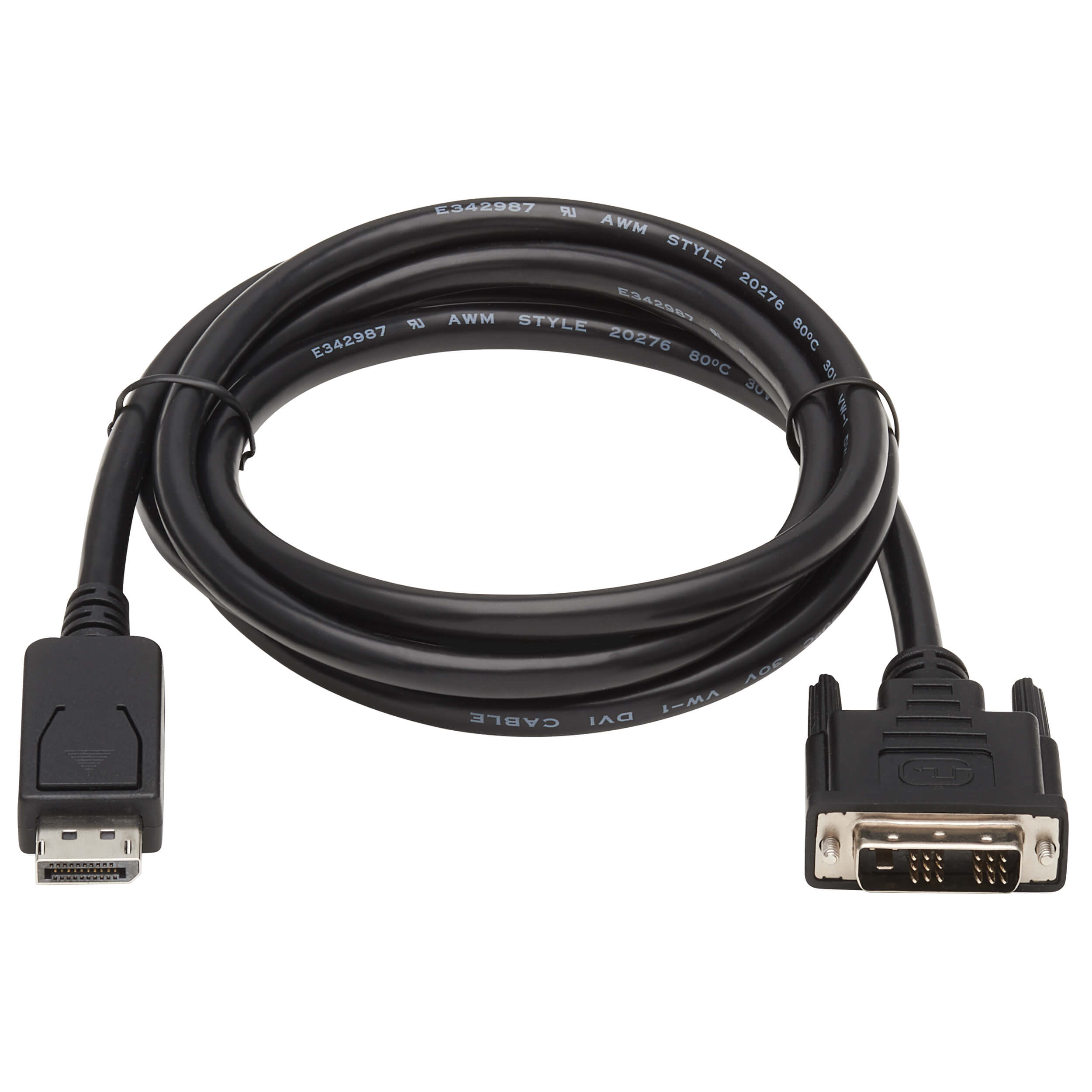 Tripplite Video kábel DisplayPort s aretáciou / DVI Single Link (Samec/ Samec), 1.8m 