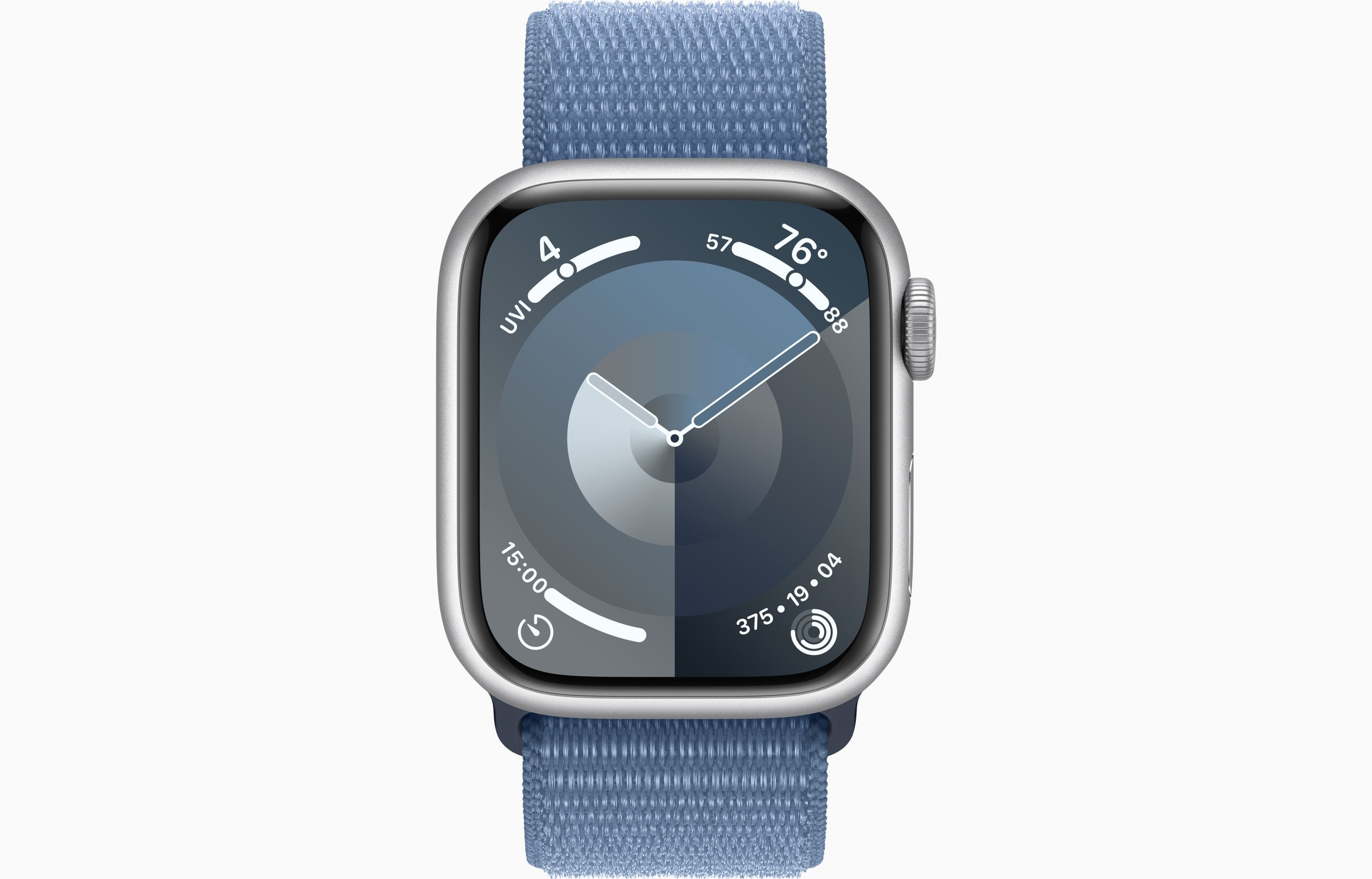 Apple Watch S9/ 45mm/ Silver/ Šport Band/ Winter Blue 