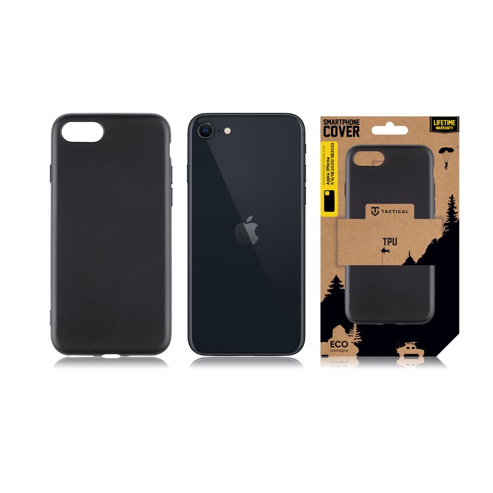 Tactical TPU Kryt pre Apple iPhone 7/ 8/ SE2020/ SE2022 Black 