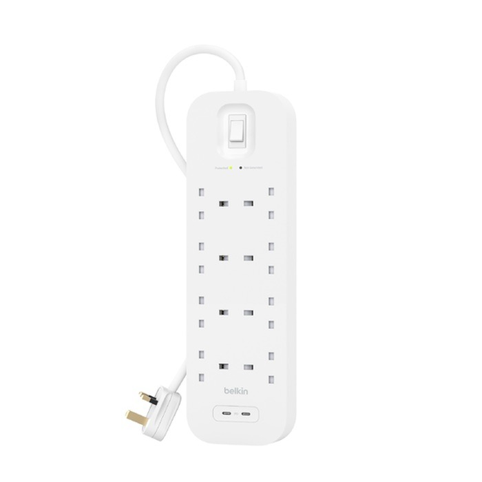 Belkin SURGE 8OT 900J, 30W, Dual USB C