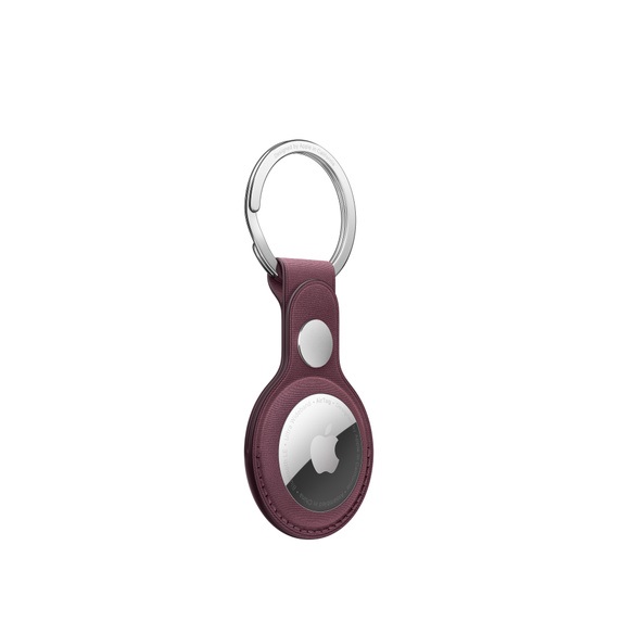 AirTag FineWoven Key Ring - Mulberry 