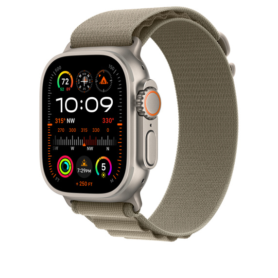 Apple Watch 49mm Olive Alpine Loop - Large 