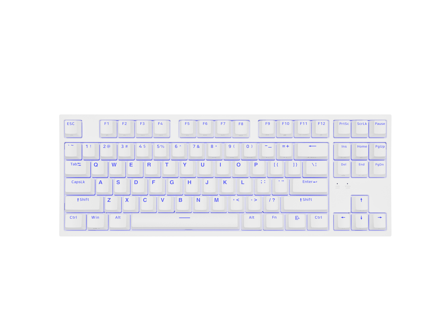 Genesis herní mechanická klávesnice THOR 404/ RGB/ Khail Box Brown/ Drátová USB/ US layout/ Bílá 