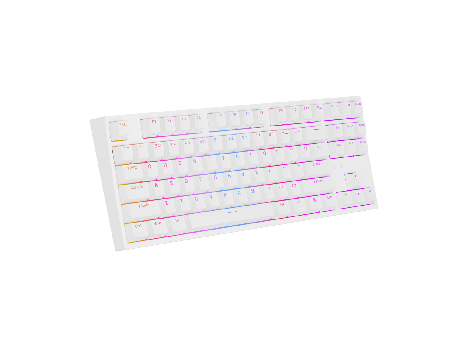 Genesis herná mechanická klávesnica THOR 404/ RGB/ Khail Box Brown/ Drôtová USB/ US layout/ Biela 
