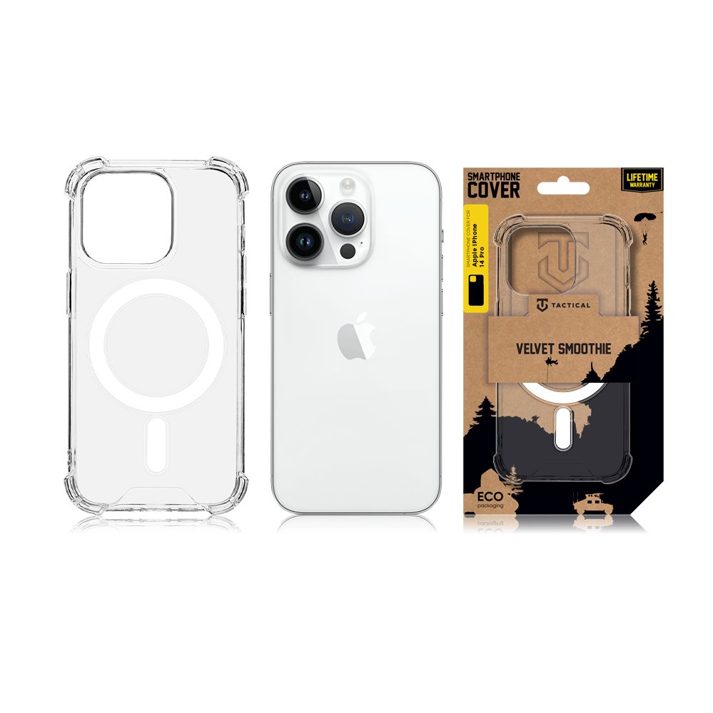 Tactical MagForce Plyo Kryt pre Apple iPhone 14 Pro Transparent