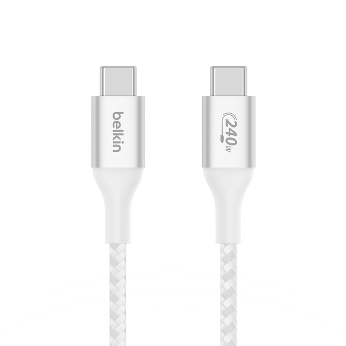 Belkin Boost charge USB-C kábel 240W, 2m, biely