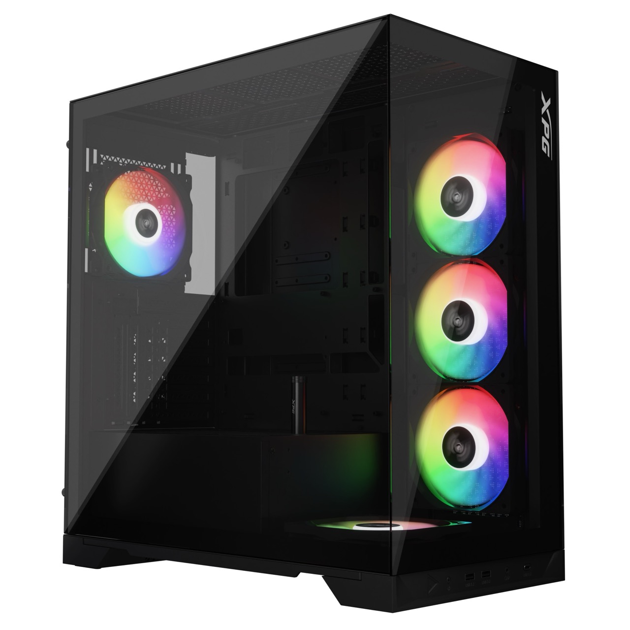 ADATA XPG case INVADER X Mid-Tower,  bez zdroje,  5x 120mm Fan,  Černá