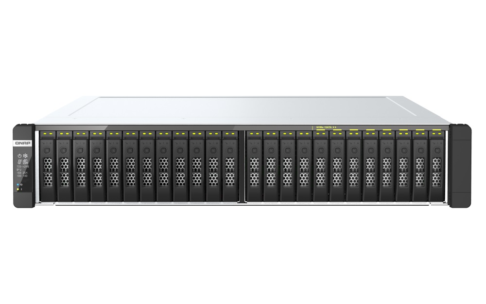 QNAP TDS-h2489FU-4314-1TB (2x16C/ Intel Xeon Silver4314/ 3, 4GHz/ 1TB/ 24xU.2NVMe/ 2xM.2/ 4x2, 5GbE/ 2x25GbE/ 4xUSB3.2/ 2xPCIe/ RP)