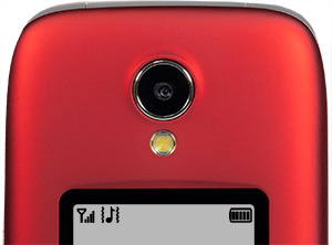EVOLVEO EasyPhone FS, vyklápěcí mobilní telefon 2.8" pro seniory s nabíjecím stojánkem (červená barv 