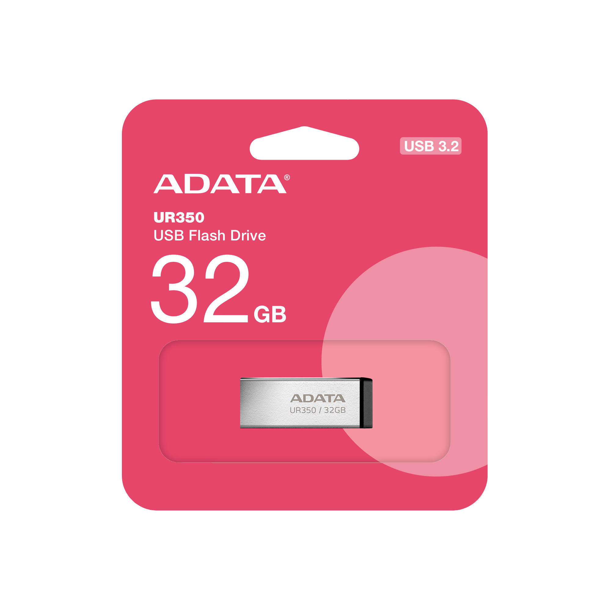 ADATA UR350/ 32GB/ USB 3.2/ USB-A/ Čierna 