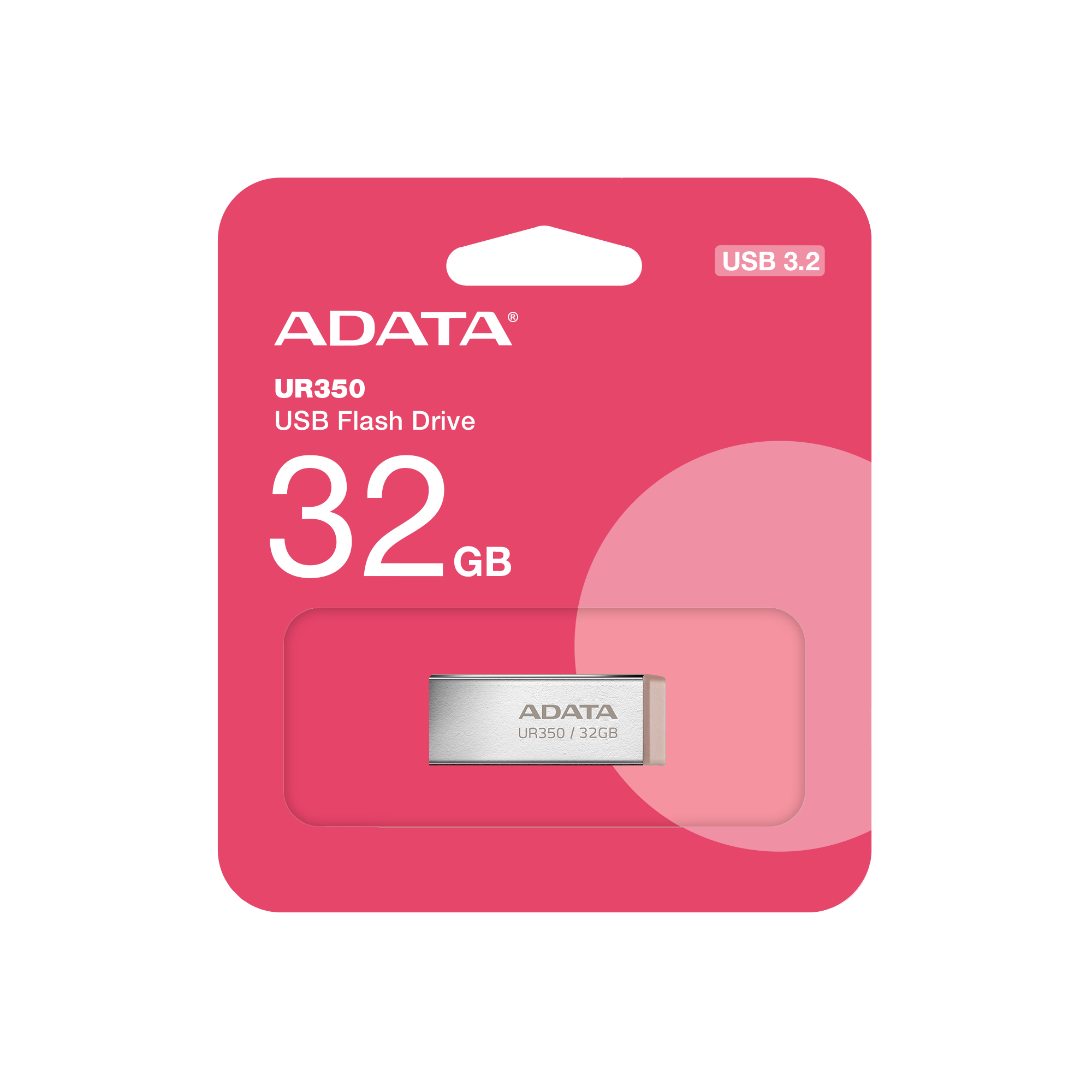 ADATA Flash Disk 32GB UR350,  USB 3.2 Dash Drive,  kov hnědá 