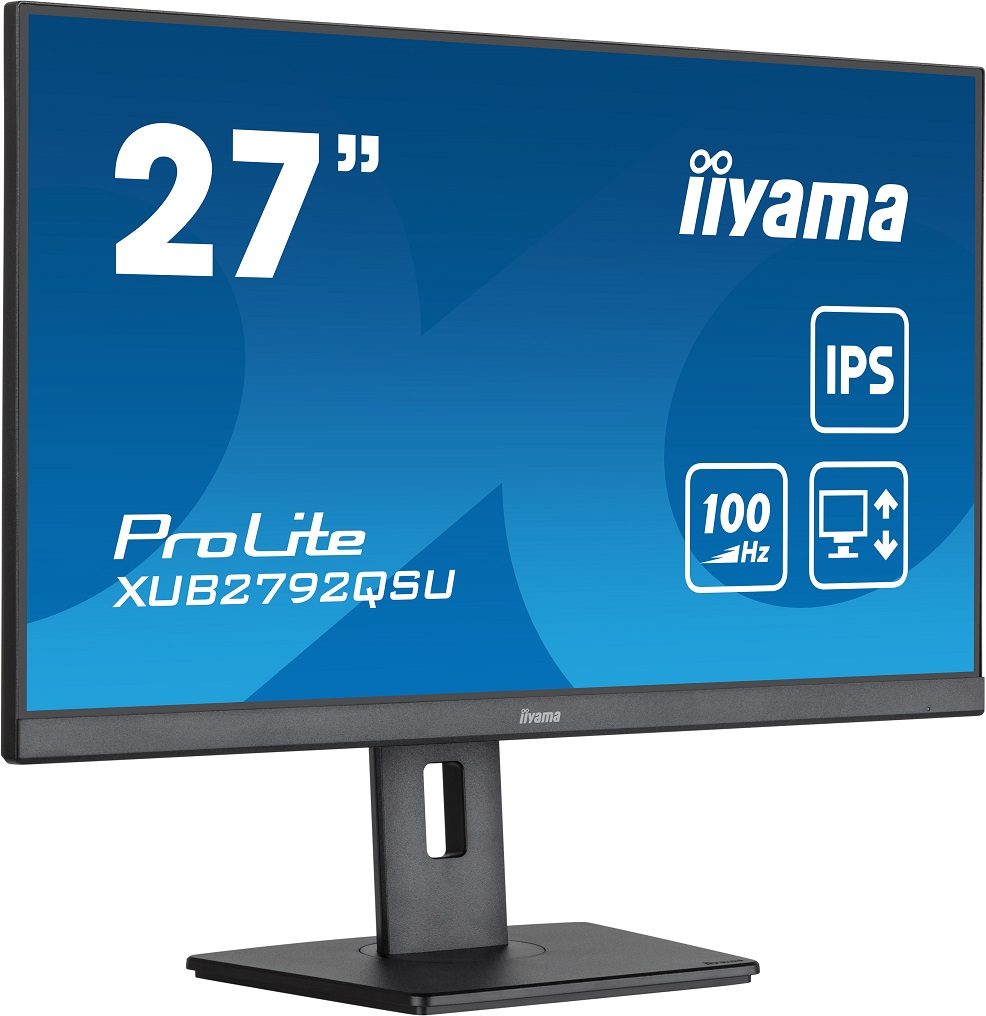 iiyama ProLite/ XUB2792QSU-B6/ 27"/ IPS/ QHD/ 100Hz/ 0, 4ms/ Black/ 3R 