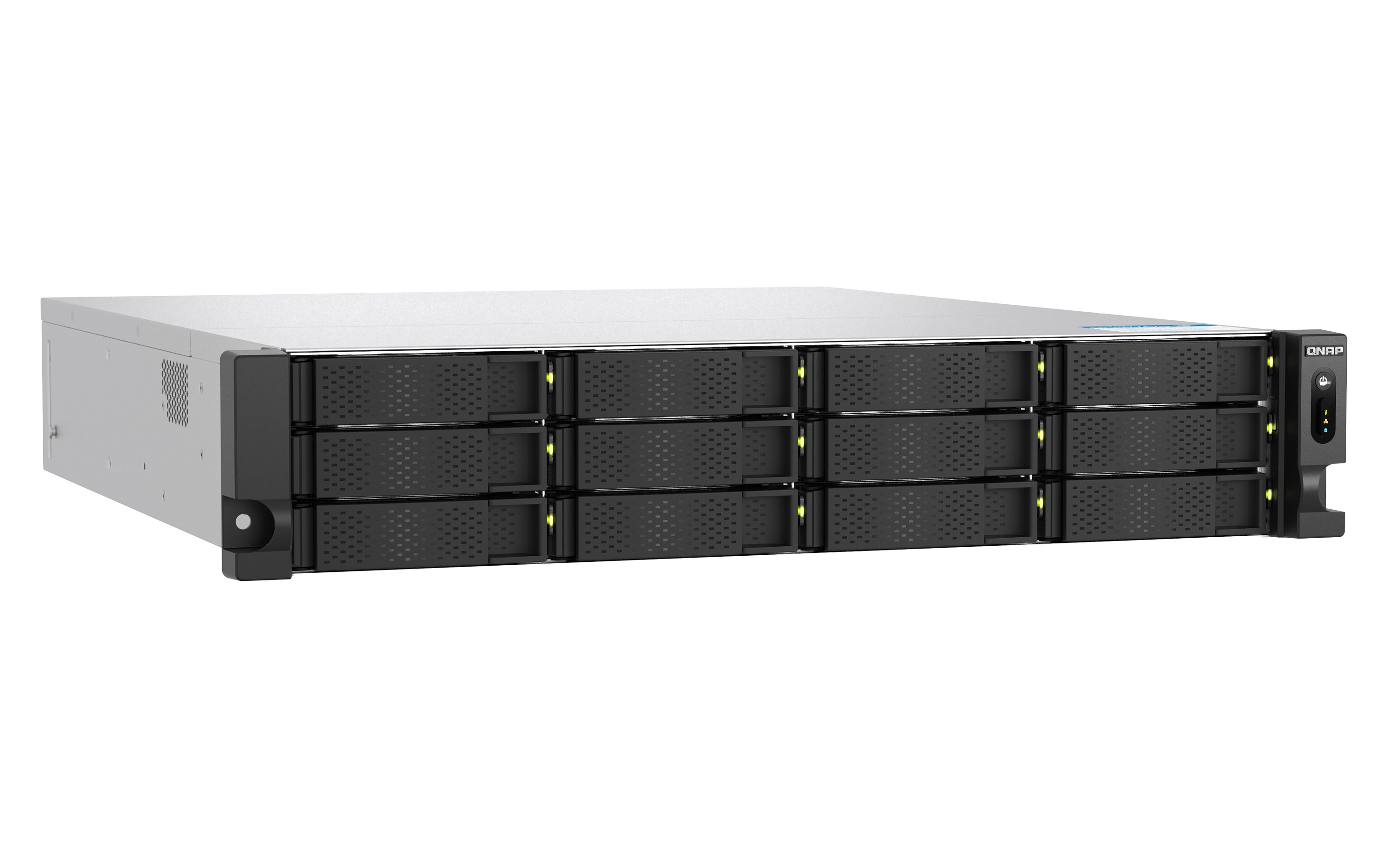 QNAP TS-h1277AXU-RP-R7-32G (Ryzen pre 5, 3GHz, ZFS, 32GB DDR5 RAM, 12x SATA, 2x 2, 5GbE, 2x 10GbE) 